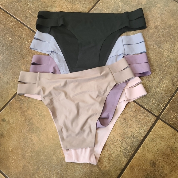 5 Pairs of NWOT Seamless Sexy Bikini Panties Cheeky Highcut Underwear - Picture 2 of 3